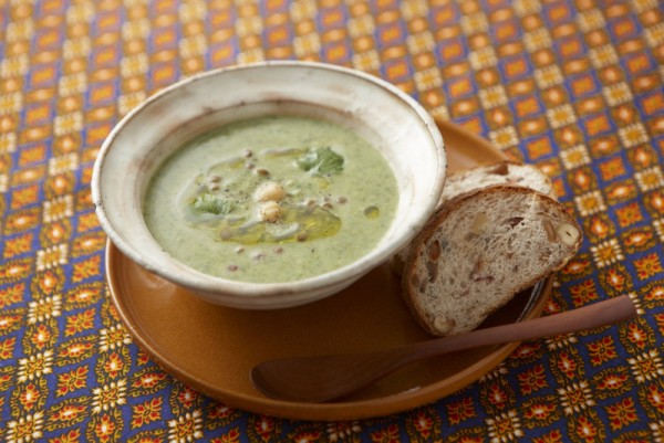 スープレシピ：2種類の豆の塩麹ポタージュ