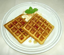 ホットケーキミックスを使って　簡単ワッフル